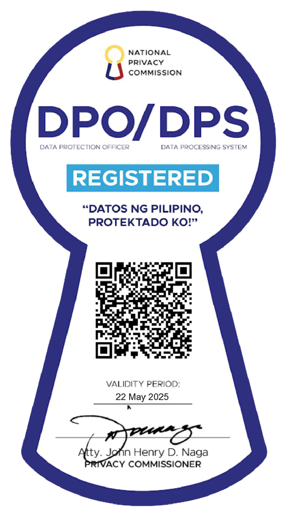 National Privacy Commission DPO/DPS registered seal